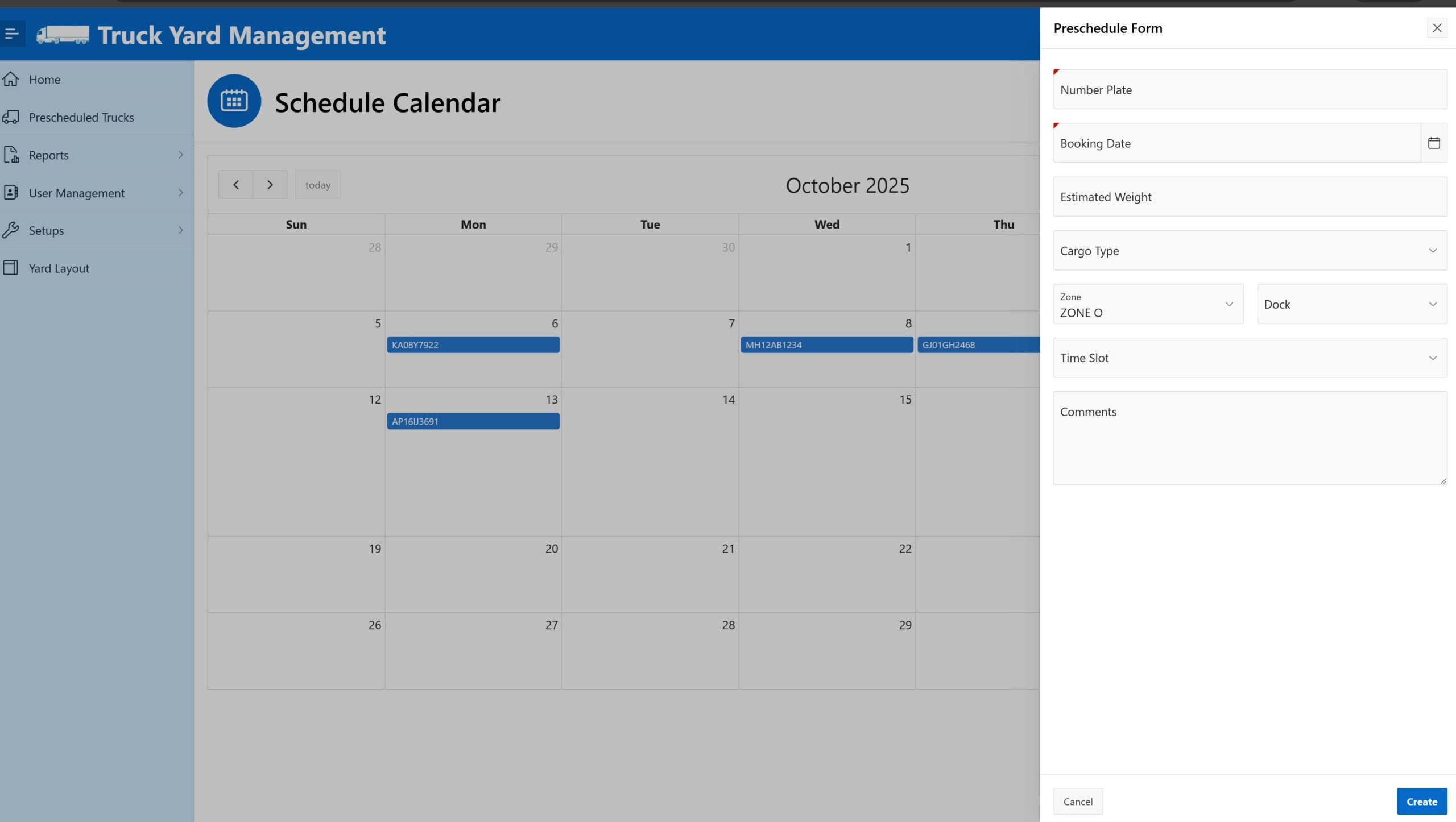 Dock Scheduling